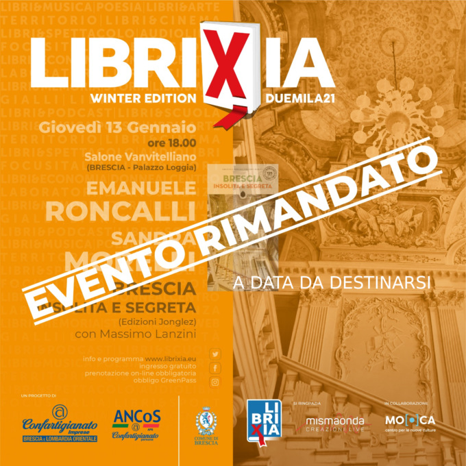 Librixia Winter 2021, annullato il terzo e ultimo appuntamento causa Covid