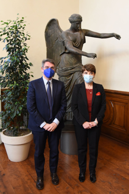 Insediamento del nuovo Prefetto Maria Rosaria Laganà e la visita al primo cittadino Emilio Del Bono