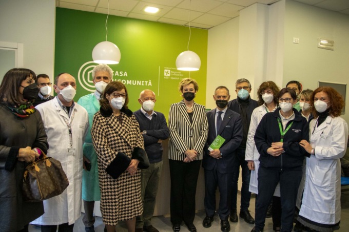 Letizia Moratti in visita alla Casa di Comunità Asst Spedali Civili di Nave