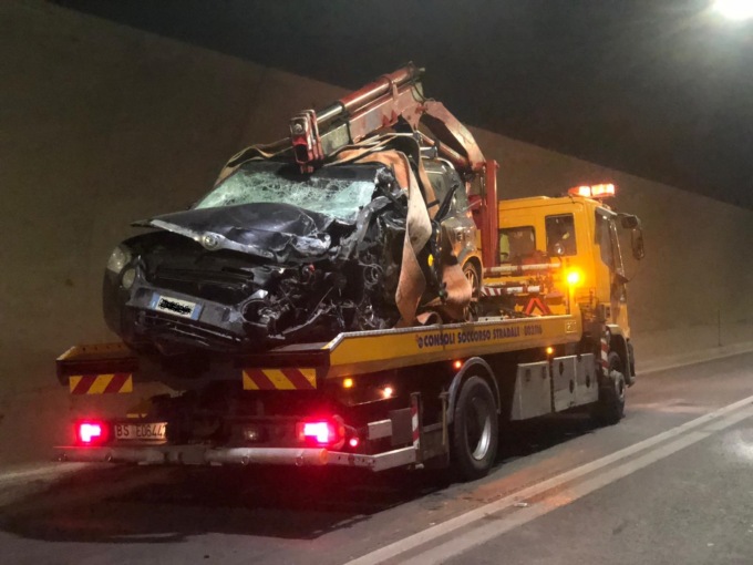 Incidente in galleria: traffico bloccato per oltre due ore sulla Sp510