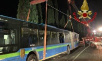 Bus fuoristrada, tragedia sfiorata: l'intervento dei Vigili del Fuoco