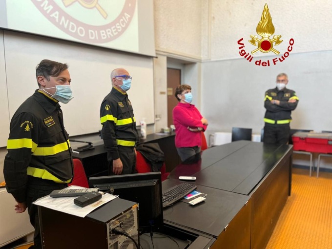 Comando Provinciale dei Vigili del Fuoco di Brescia, in visita il Prefetto Maria Rosaria Laganà