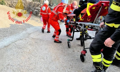 Infortunio in zona impervia, intervengono i Vigili del Fuoco