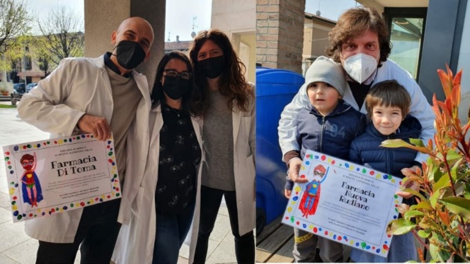 Il «grazie» dei bambini di Rudiano agli eroi della pandemia