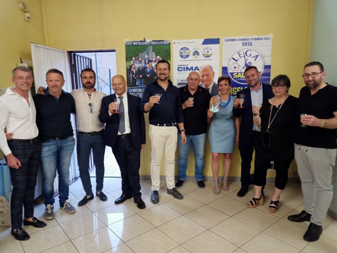 Inaugurata la sede elettorale del centro destra, unito per supportare il candidato sindaco Angelo Cima