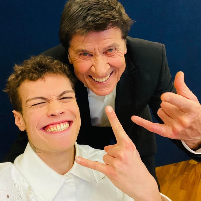 Blanco e Mahmood, arriva il messaggio di in bocca al lupo da Gianni Morandi