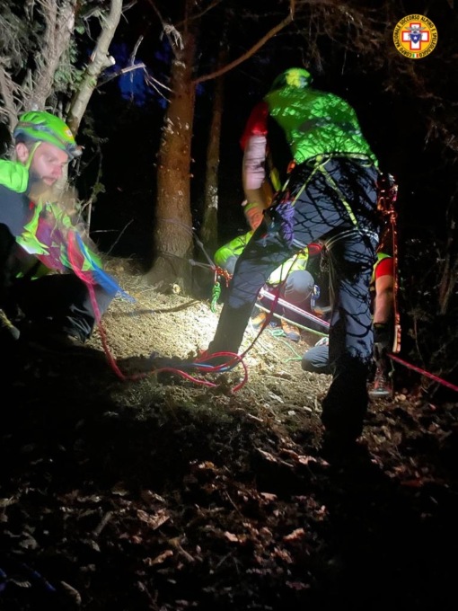 Esercitazione Cnsas in notturna, presente anche il primo cittadino