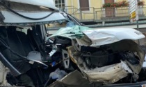 Furgone contro camion, il sinistro ha causato lunghe code