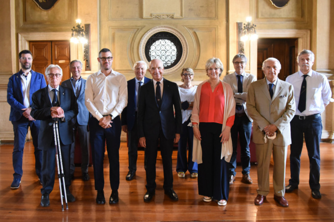 Il Panathlon Club International in visita a Palazzo Loggia
