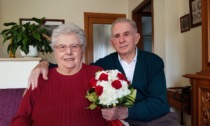Nozze di pietra per Egidio e Santina: 65 anni da inseparabili
