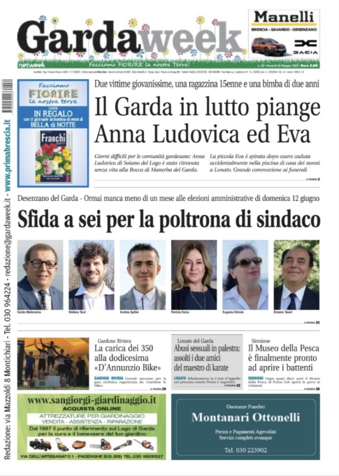Gardaweek è in edicola. La prima pagina versione bresciana