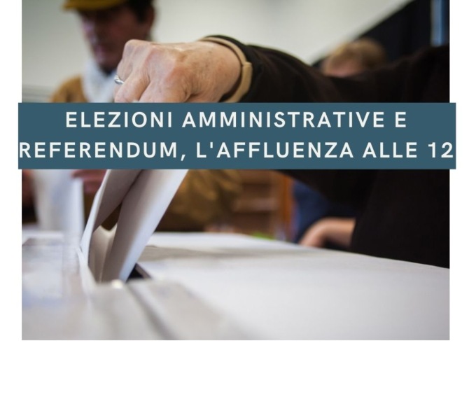 Elezioni amministrative e referendum, l’affluenza di mezzogiorno