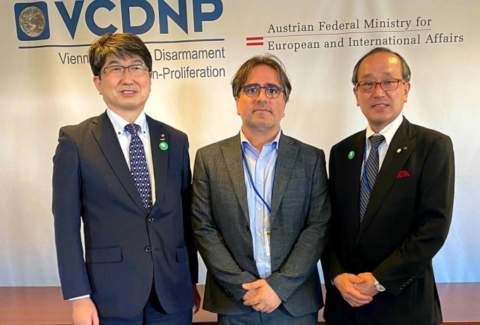 Roberto Cammarata a Vienna come ambasciatore di pace per la città di Brescia