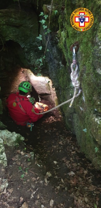 Salvato il giovane rovatese bloccato in una grotta