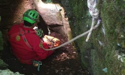 Salvato il giovane rovatese bloccato in una grotta