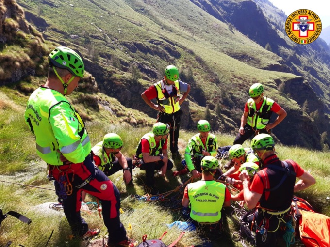 Cnsas, esercitazione a Ponte di Legno per la V Delegazione Bresciana