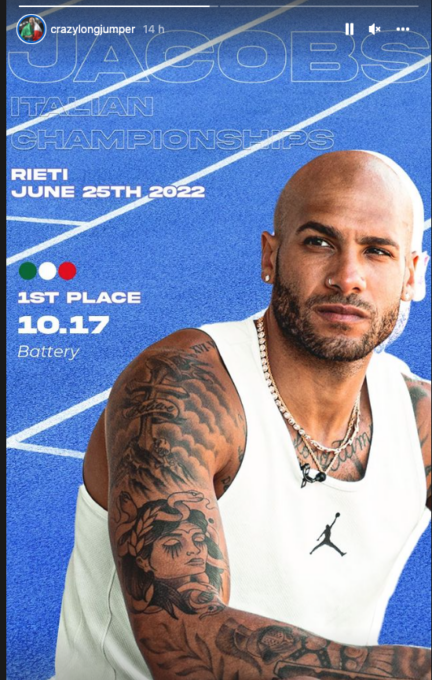 Marcell Jacobs, il supercampione gardesano trionfa agli Assoluti a Rieti