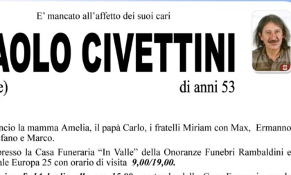Paolo Luigi Civettini, il giorno dell'ultimo saluto