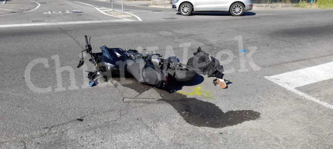 Violento scontro tra un trattore ed una moto, arriva l’elisoccorso