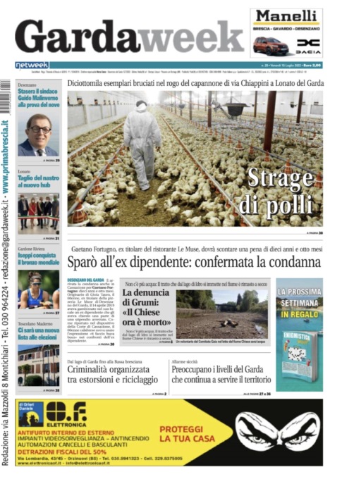 Gardaweek è in edicola. La prima pagina versione bresciana