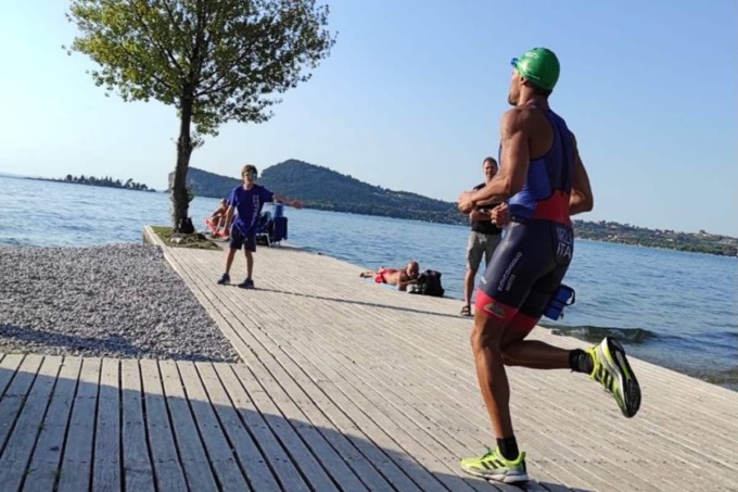 Swimrun Benacus in partenza da San Felice del Benaco