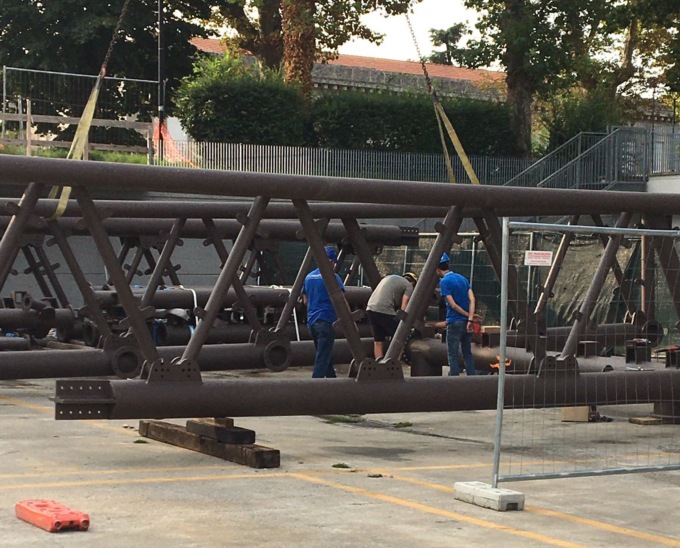 Iniziati i lavori a Rovato per realizzare il ponte sugli Spalti