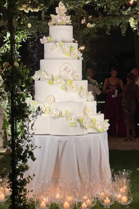 Al matrimonio di Federica Pellegrini e Matteo Giunta la torta è tutta made in Brescia