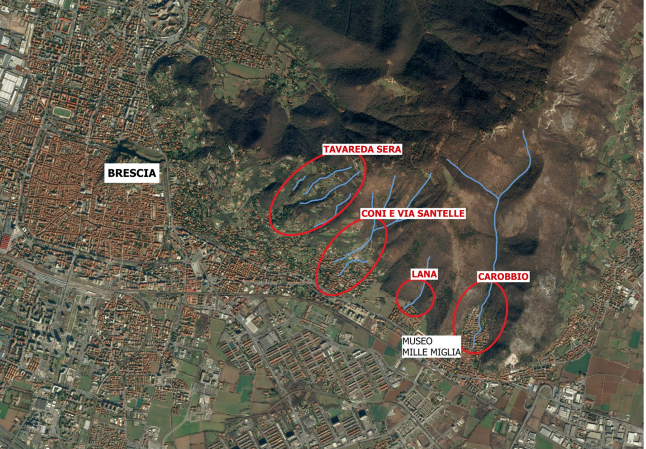 Iniziati i lavori di regimentazione sul versante sud del monte Maddalena