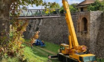 Il varo del Ponte sugli Spalti a Rovato FOTO