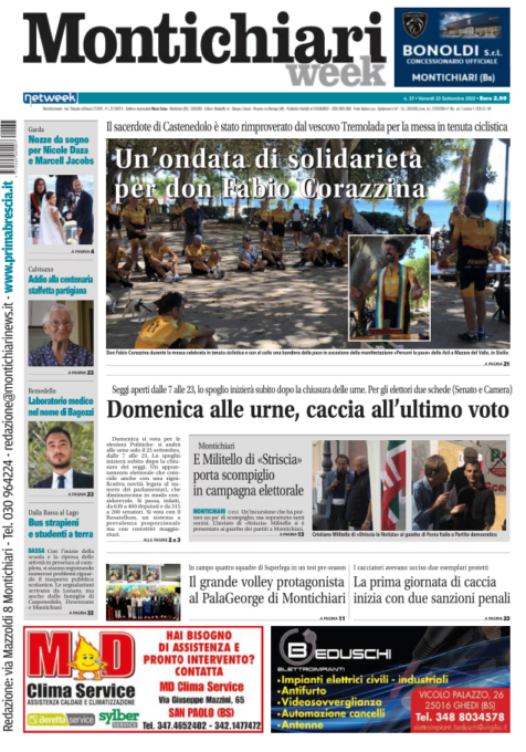 MontichiariWeek è in edicola