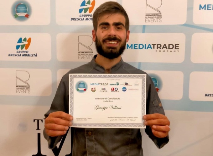 Giuseppe Villani ha vinto il premio Eccellenza italiana
