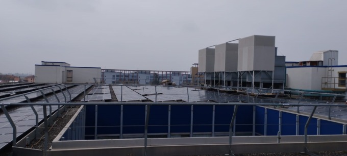 Installato il primo impianto di fotovoltaico in via Dalmazia