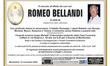 Il mondo dello sport monteclarense piange Romeo Bellandi