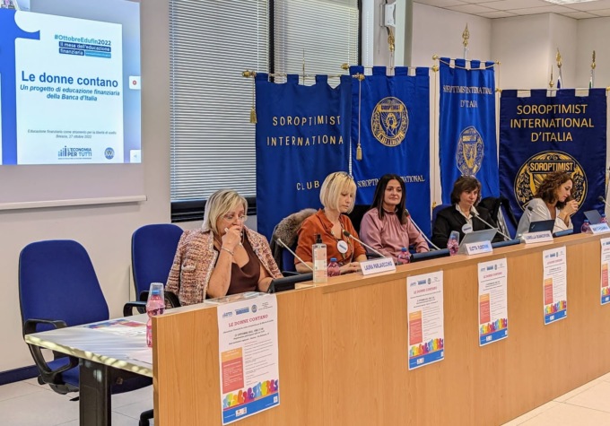 “Le donne contanto”, un successo la conferenza organizzata dai Club Soroptimist bresciani