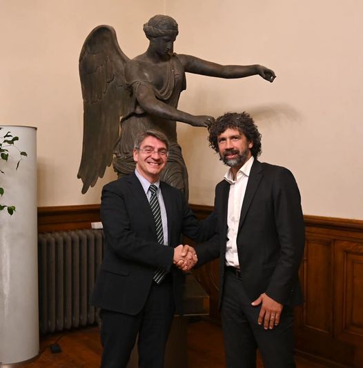 Damiano Tommasi, il sindaco di Verona a palazzo Loggia