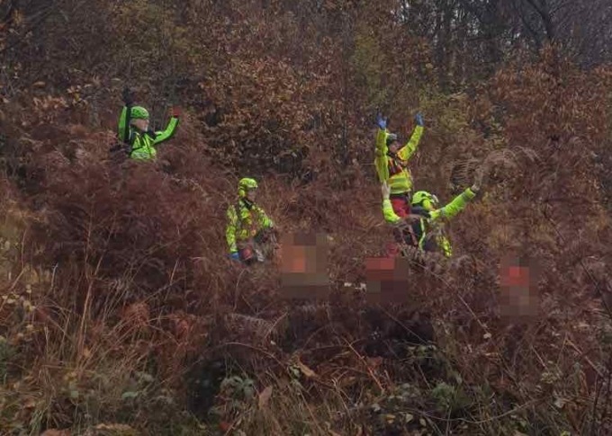 Precipita nel bosco con la moto: 47enne ricoverato dal Soccorso Alpino