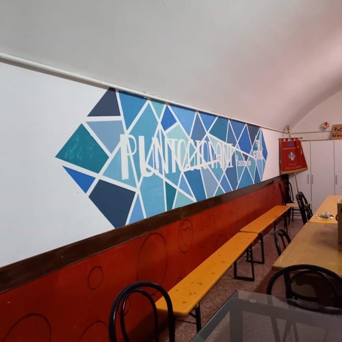 Inaugurazione del murales al Punto Giovani