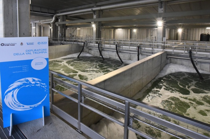 Depuratore Valtrompia, il taglio del nastro