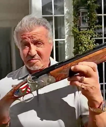 Un fucile personalizzato made in Brescia per Sylvester Stallone