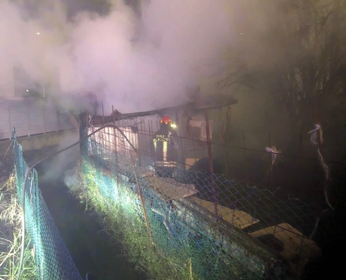 Rogo in un capanno in zona industriale a Rovato