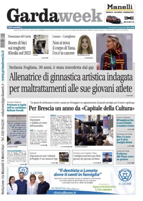 Gardaweek è in edicola. La prima pagina versione bresciana