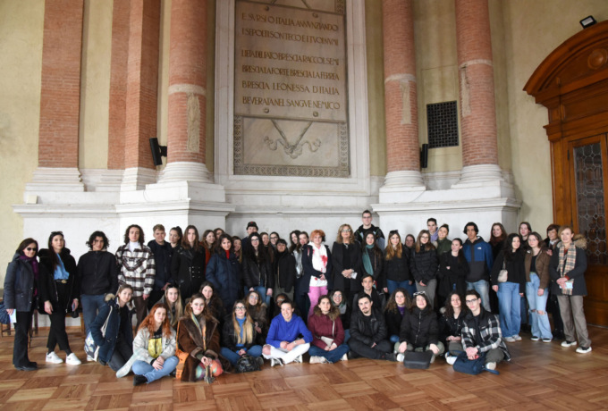 Studenti ungheresi accolti dall’assessore Morelli in Loggia