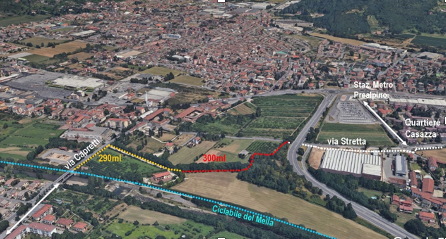 Percorso ciclopedonale tra via Stretti e via Capretti aperto al transito