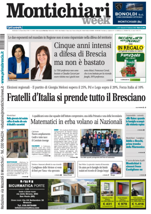 MontichiariWeek è in edicola