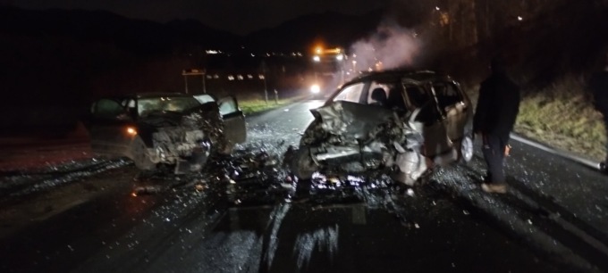 Violento frontale, arriva l’elisoccorso