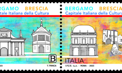 Emessi i francobolli celebrativi per Bergamo Brescia Capitale della Cultura