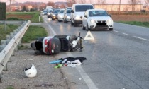 Scontro auto scooter a Montichiari: restano gravi le condizioni dello scooterista