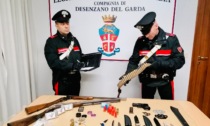 Armi e droga in casa: arrestato un uomo a Desenzano
