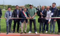 Marcell Jacobs inaugura la pista di atletica a Desenzano