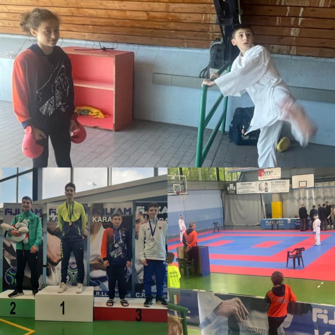I ragazzi del Garda Karate Team al Campionato Esordienti Regione Lombardia Fijlkam